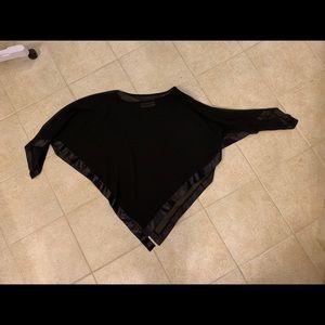 Black Over the Head Shawl